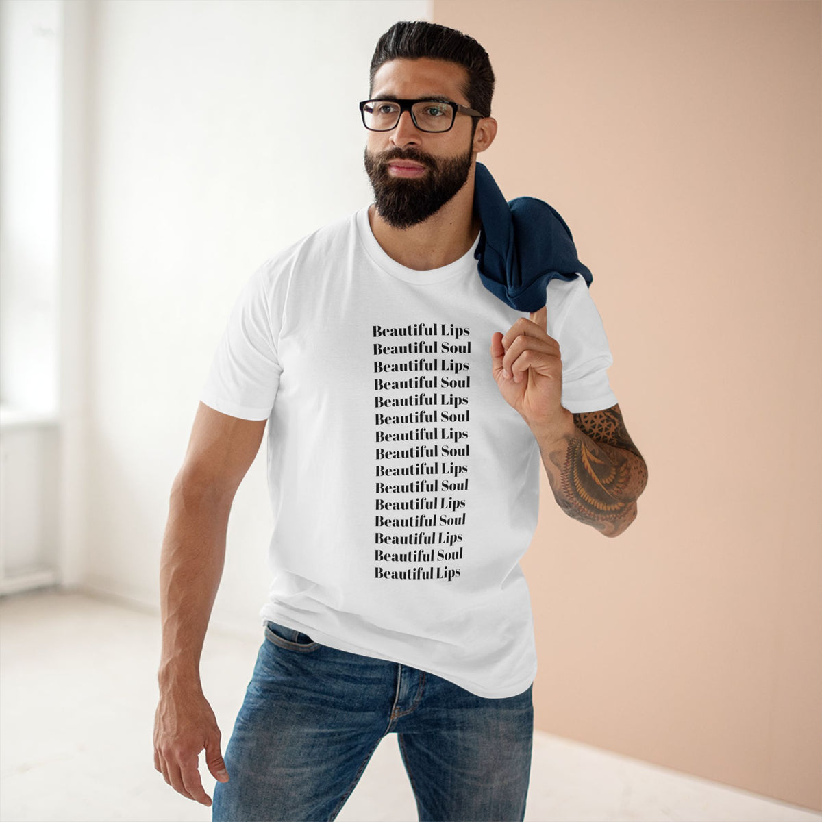 Beautiful Lips Beautiful Soul Graphic T-Shirt — Comfy Funny Statement Tee. Cut off the sleeves for extra umph.