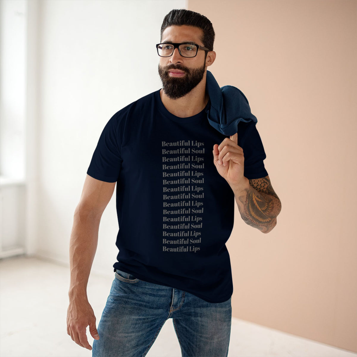 Beautiful Lips Beautiful Soul Graphic T-Shirt — Comfy Funny Statement Tee. Cut off the sleeves for extra umph.