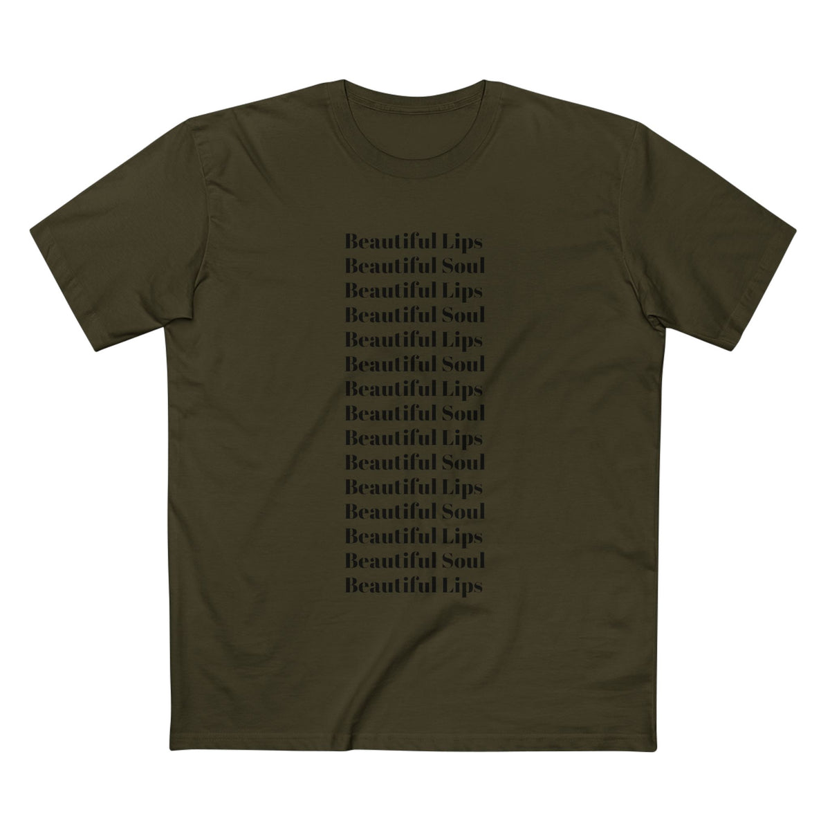 Beautiful Lips Beautiful Soul Graphic T-Shirt — Comfy Funny Statement Tee. Cut off the sleeves for extra umph.
