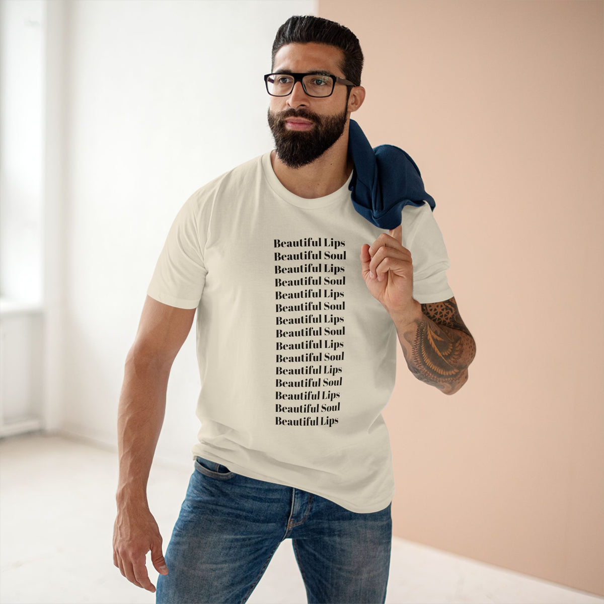 Beautiful Lips Beautiful Soul Graphic T-Shirt — Comfy Funny Statement Tee. Cut off the sleeves for extra umph.