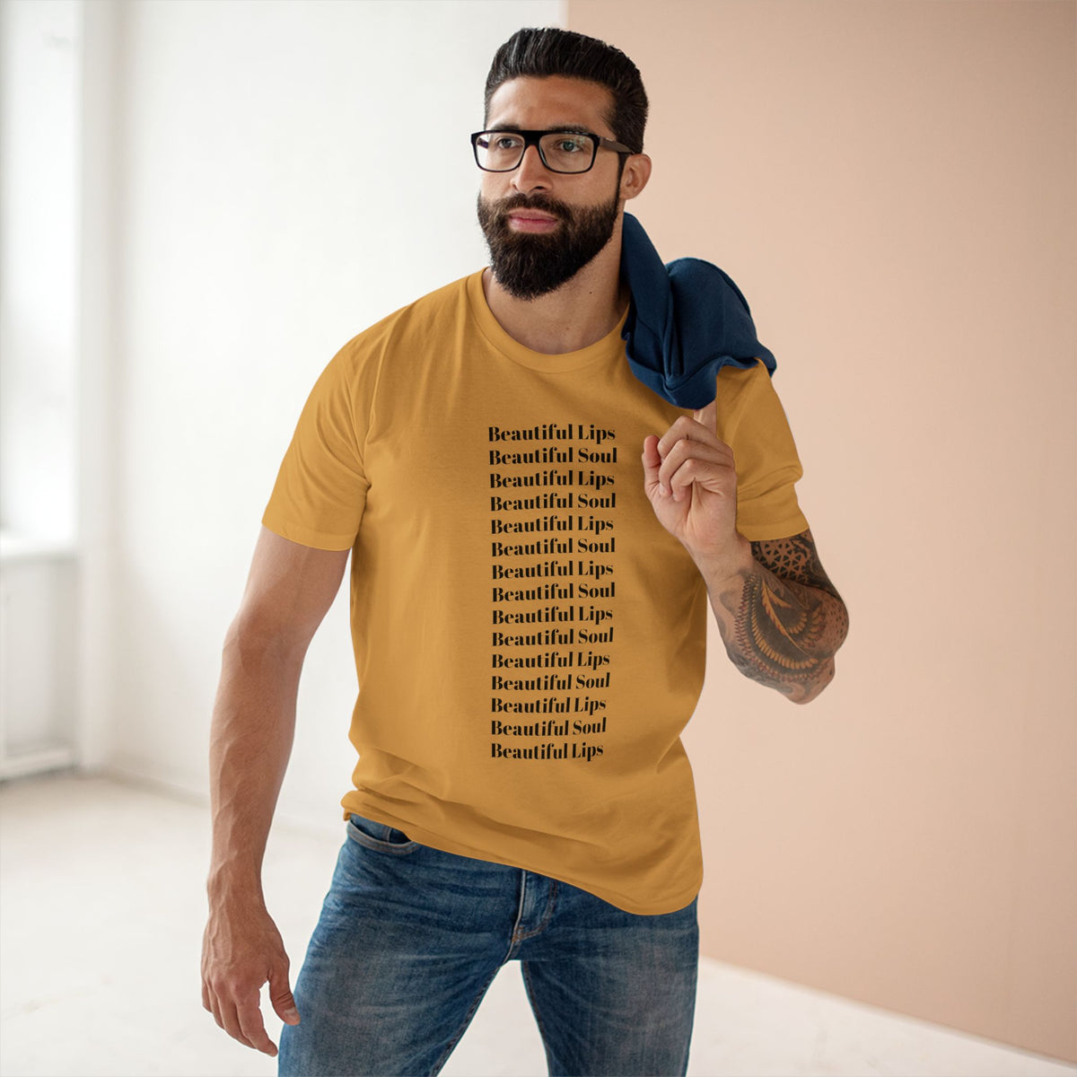 Beautiful Lips Beautiful Soul Graphic T-Shirt — Comfy Funny Statement Tee. Cut off the sleeves for extra umph.