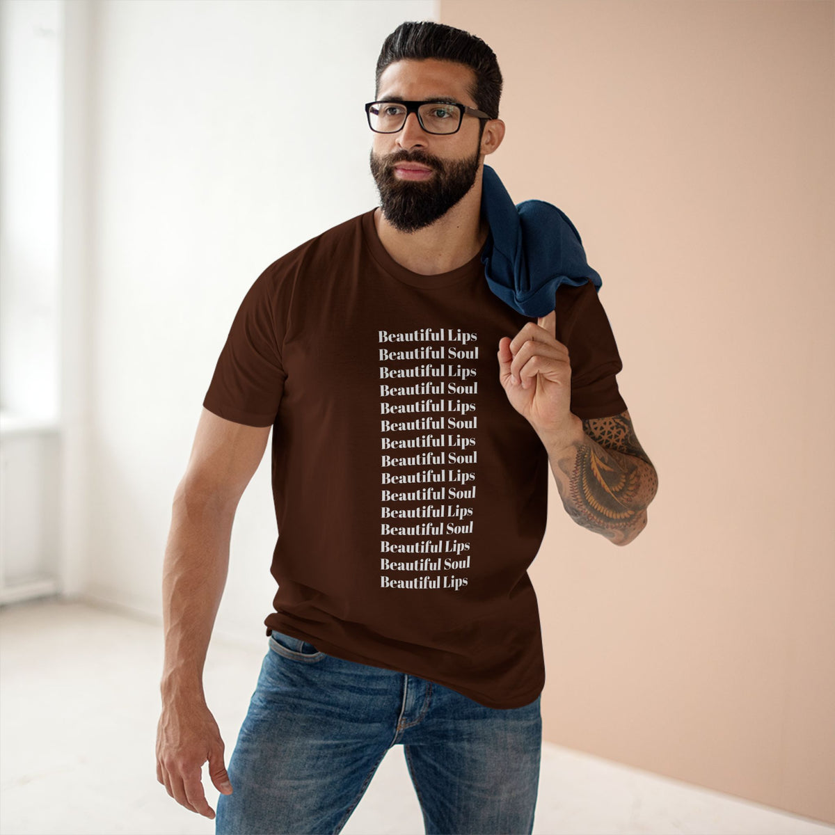 Beautiful Lips Beautiful Soul Graphic T-Shirt — Comfy Funny Statement Tee. Cut off the sleeves for extra umph.
