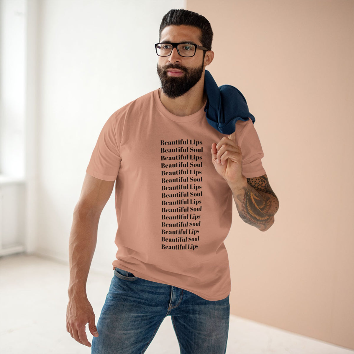 Beautiful Lips Beautiful Soul Graphic T-Shirt — Comfy Funny Statement Tee. Cut off the sleeves for extra umph.