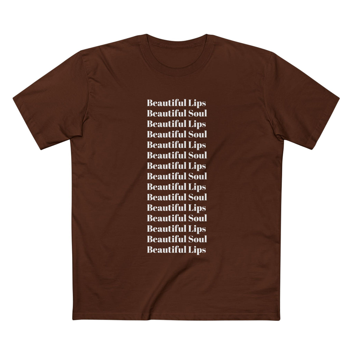 Beautiful Lips Beautiful Soul Graphic T-Shirt — Comfy Funny Statement Tee. Cut off the sleeves for extra umph.