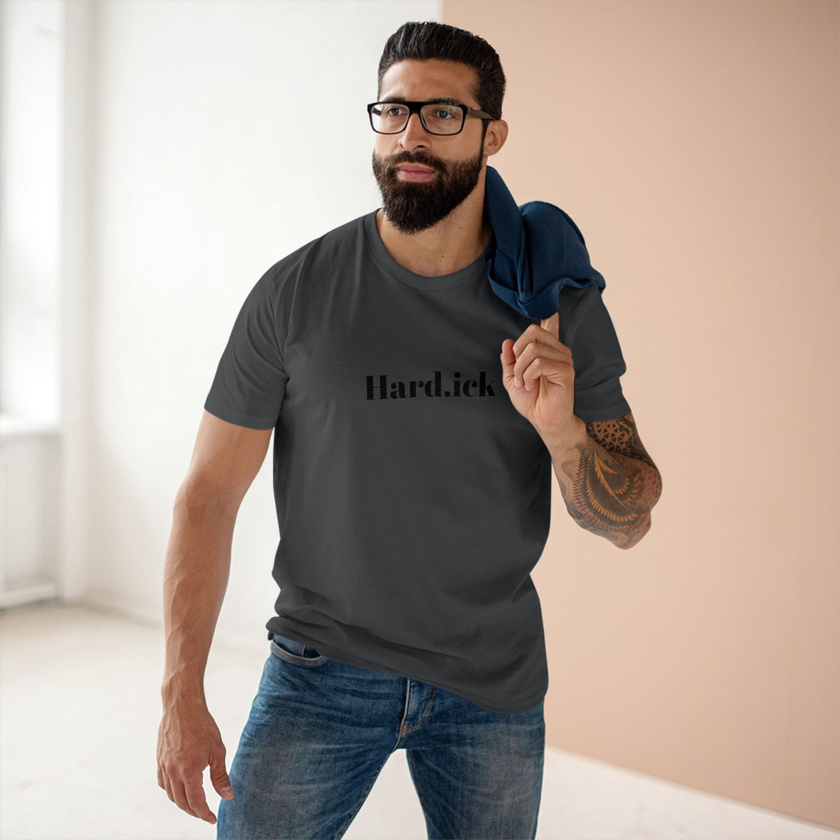 "Hard.ick" Graphic T-Shirt — Comfy Funny Statement Tee. Cut off the sleeves for extra umph.